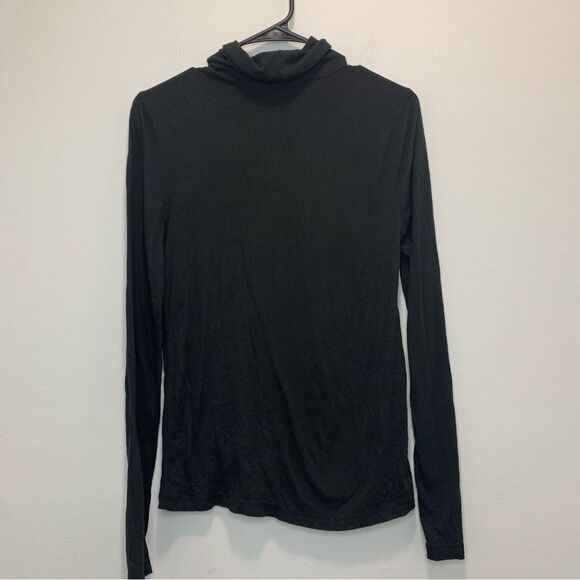 J Crew Cotton Turtle Neck Long Sleeve Shirt Size Medium - Picture 1 of 5